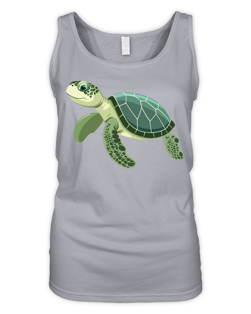 Turtle Vector Illustration 06 Organic Women's Tank Top