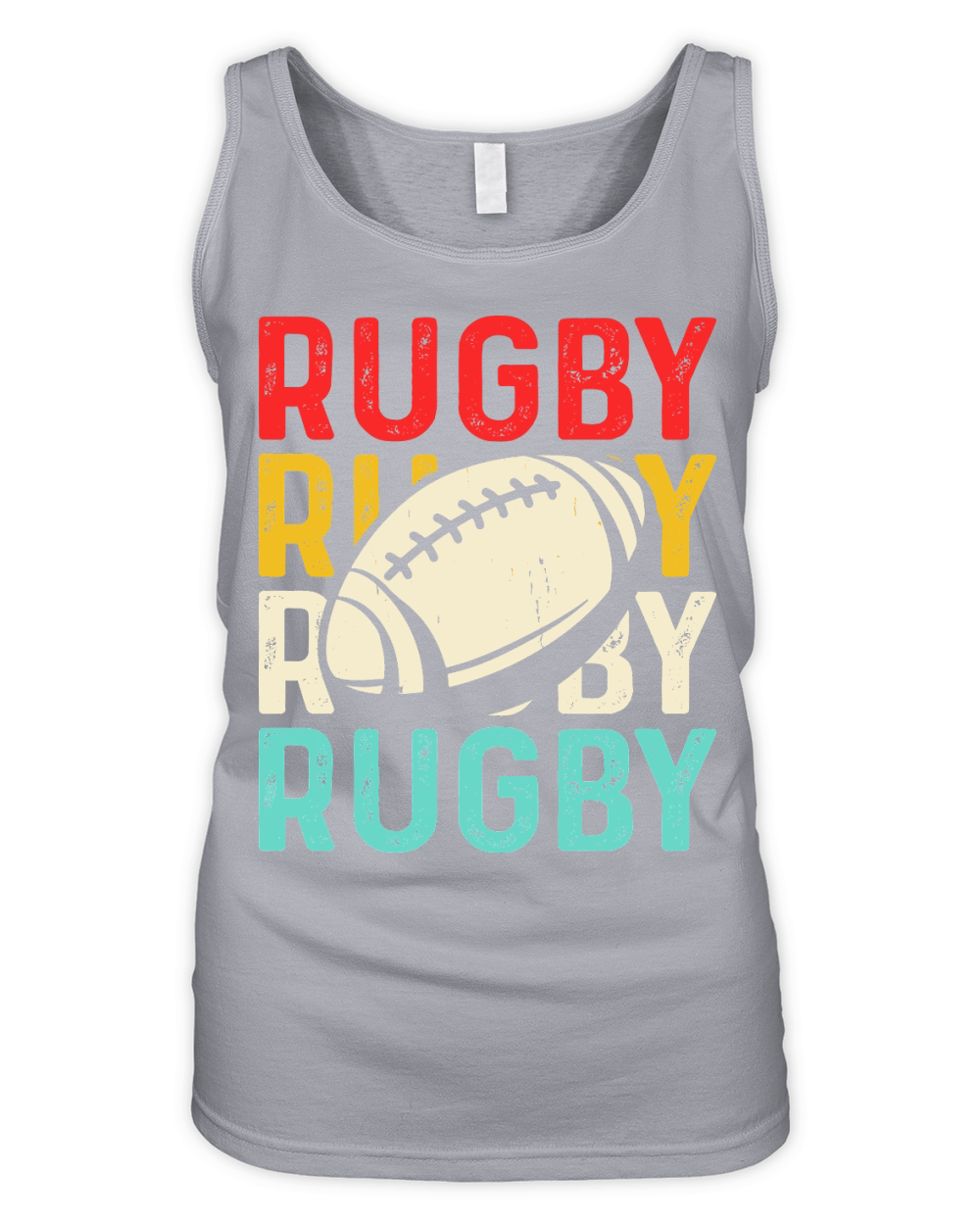Vintage Rugby Player 3 Organic Women's Tank Top