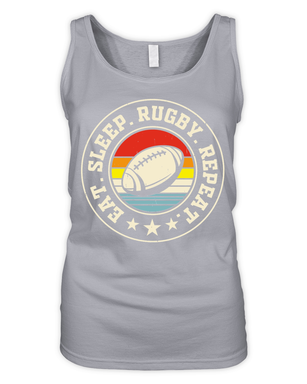 Vintage Rugby Player Organic Women's Tank Top