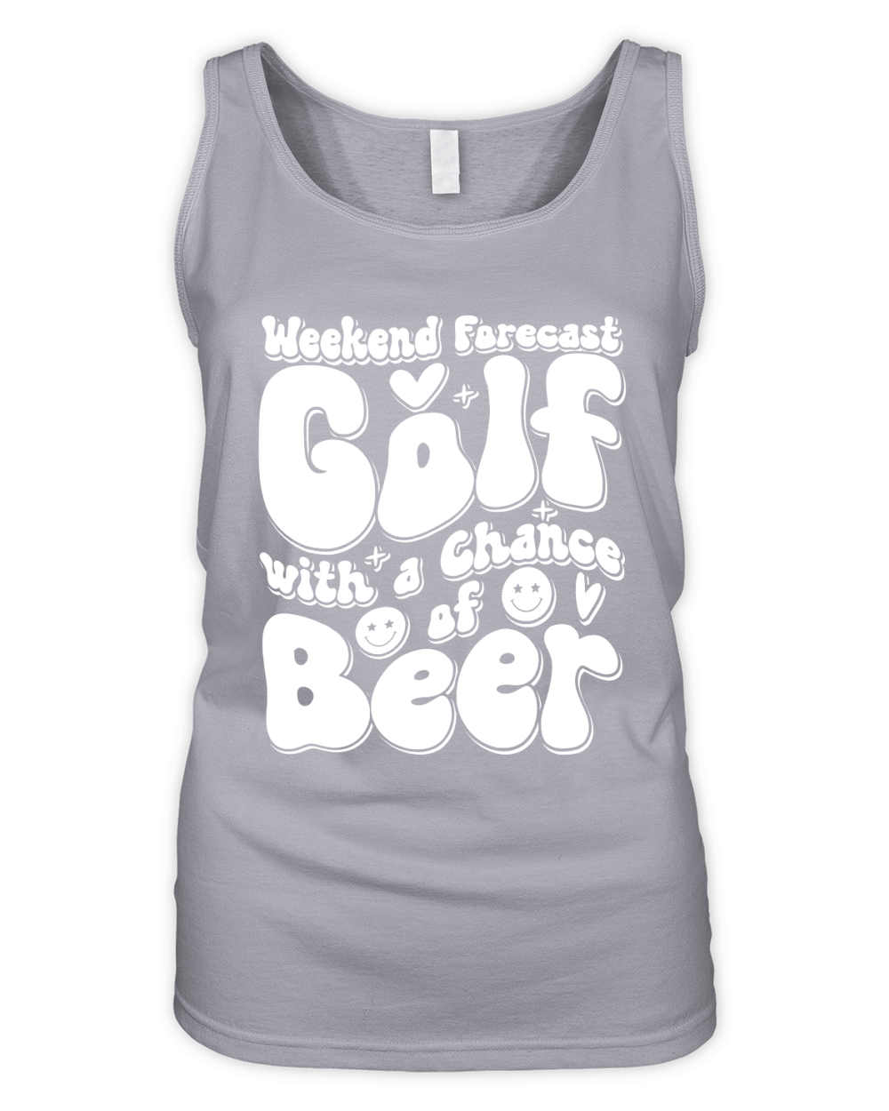Weekend Forecast Golf with a Chance of Beer 3 Organic Women's Tank Top