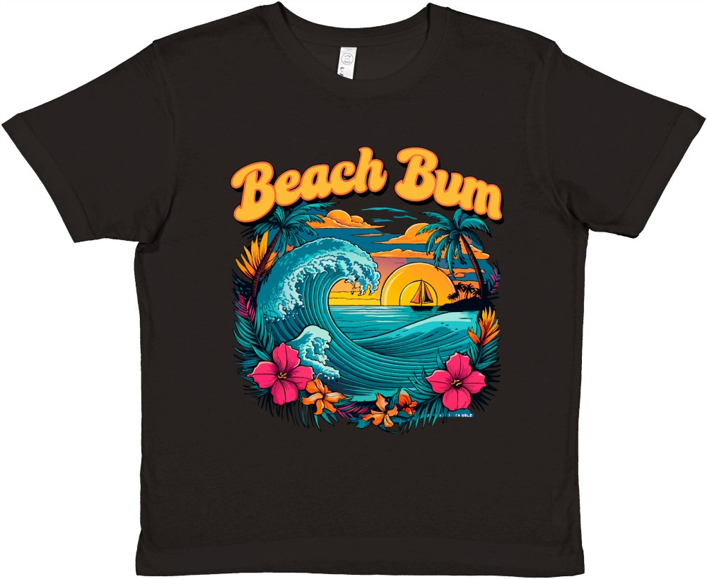 Beach Bum Summer 02 Premium Kids Crewneck T-shirt