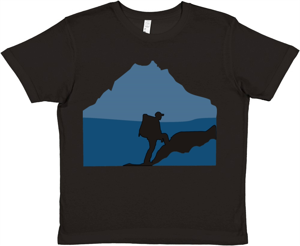 Hiking - Heartbeat Premium Kids Crewneck T-shirt