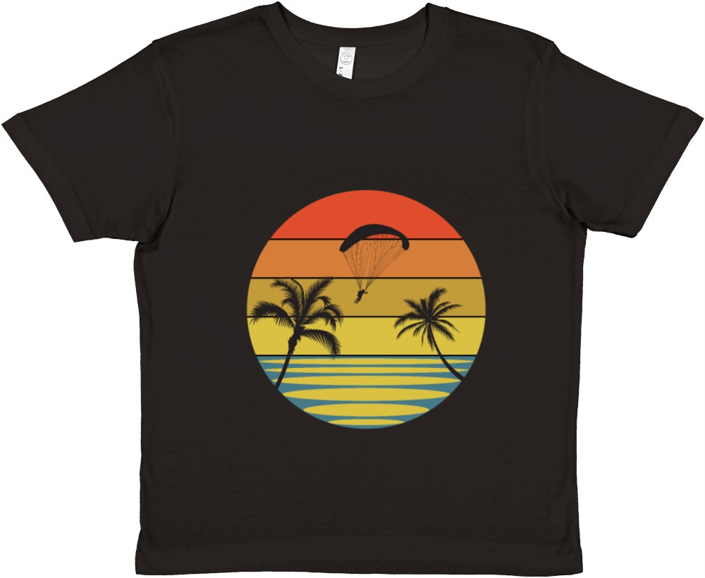 Paragliding parachute pilot gift Premium Kids Crewneck T-shirt