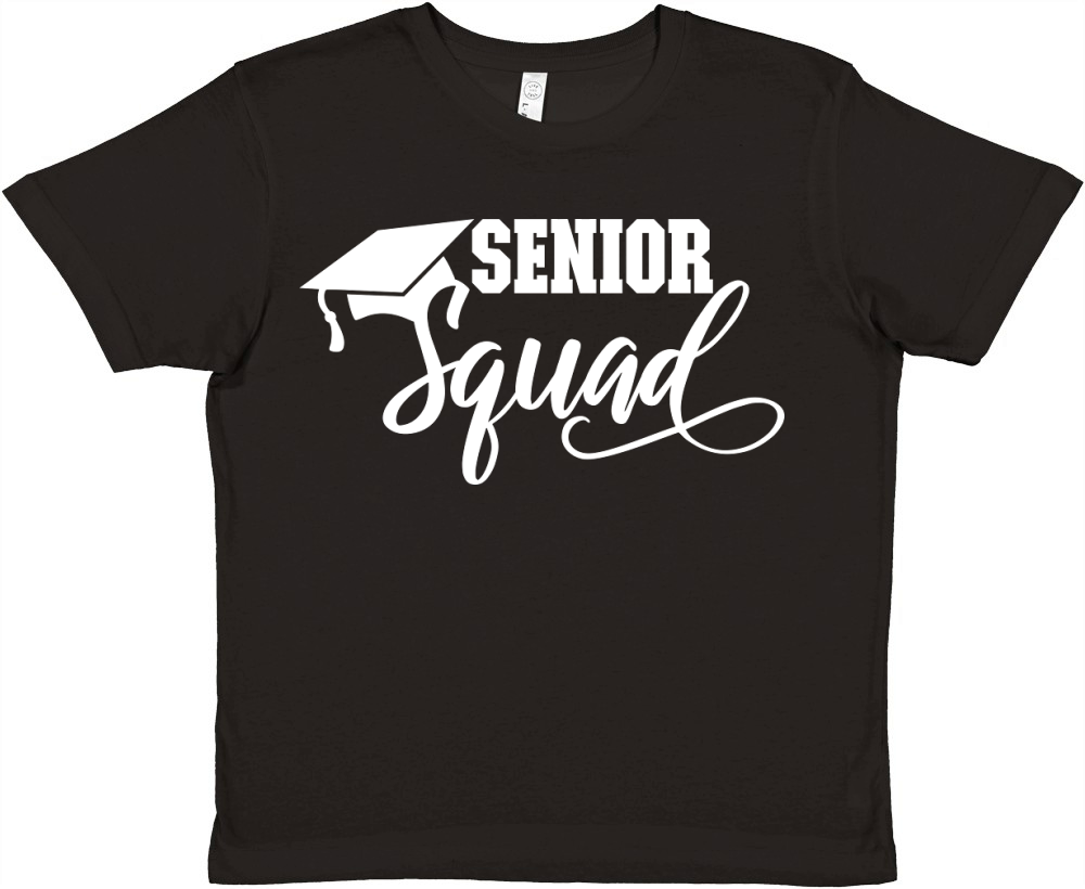 Senior Squad white Premium Kids Crewneck T-shirt