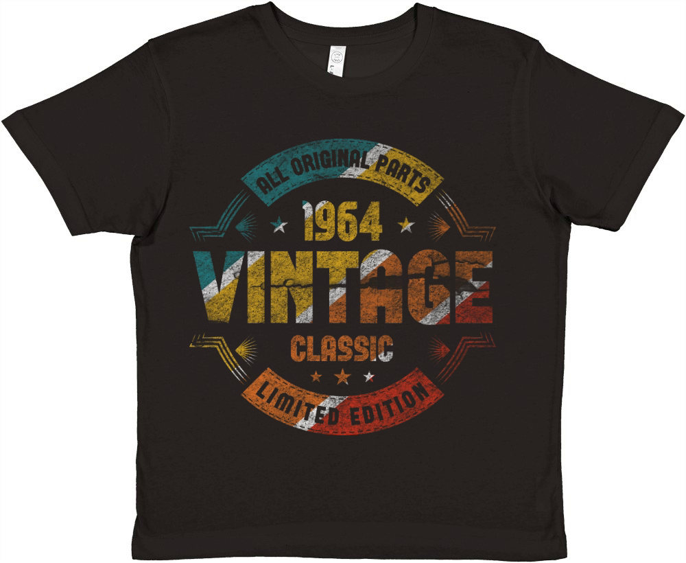 Vintage 1964 Classic Limited Edition Premium Kids Crewneck T-shirt