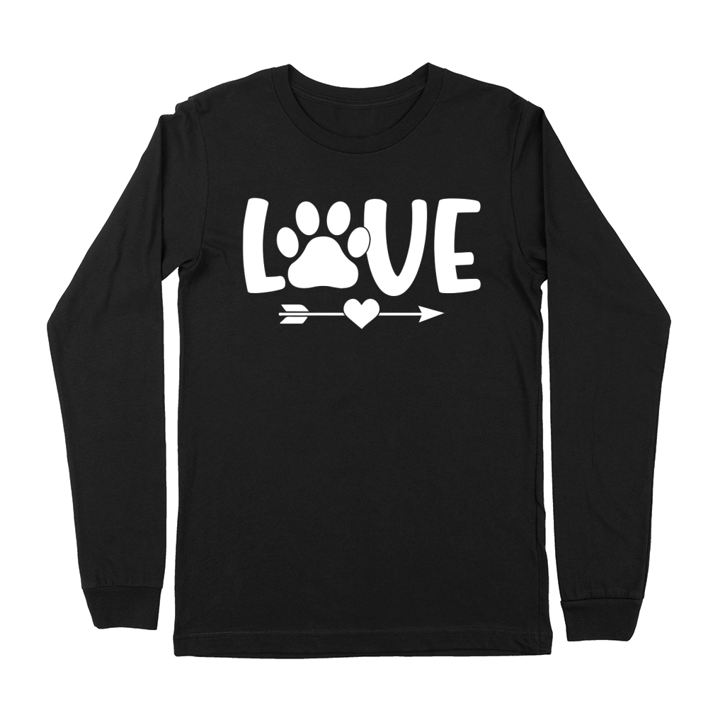 Dog Lover Typography Premium Long Sleeve