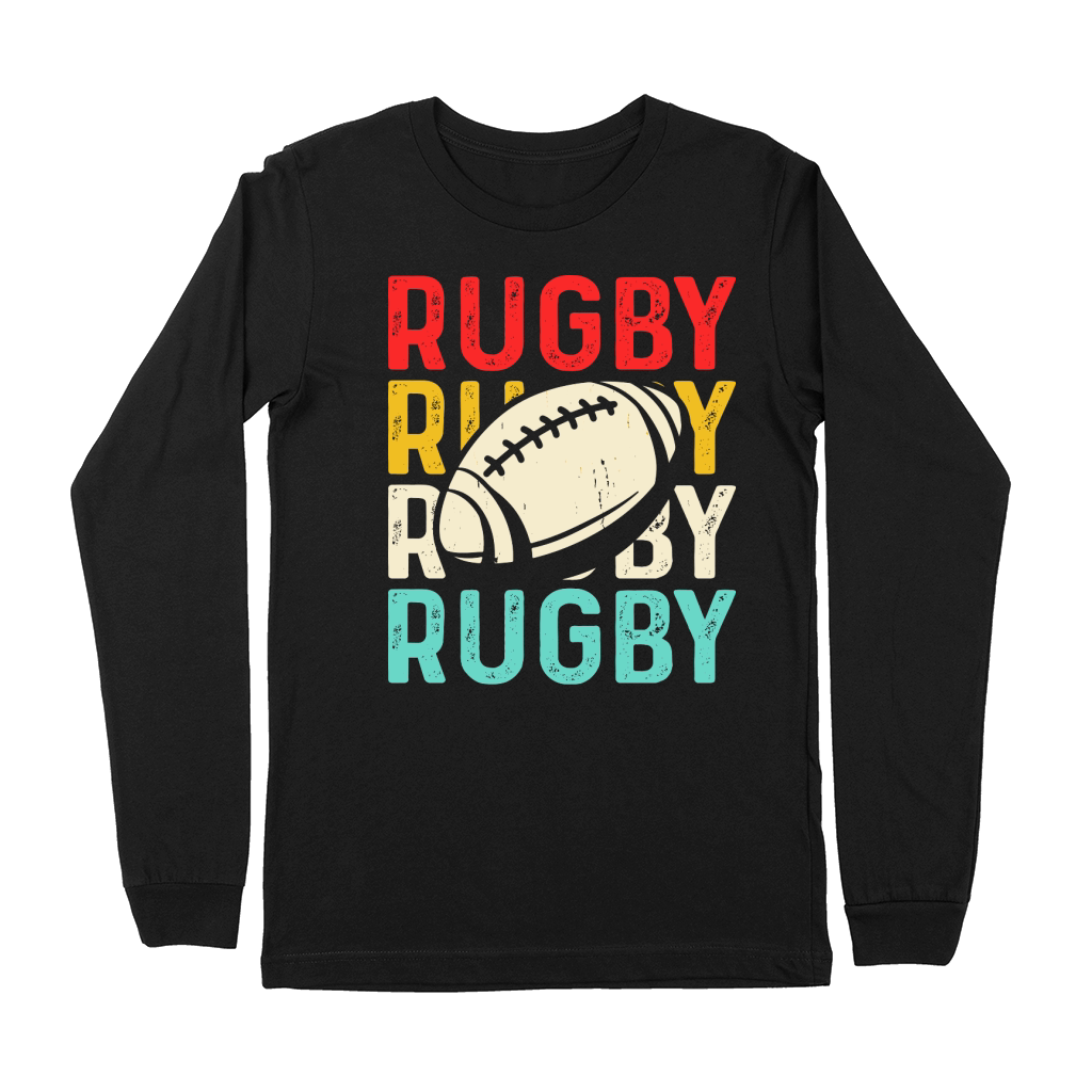 Vintage Rugby Player 3 Premium Long Sleeve