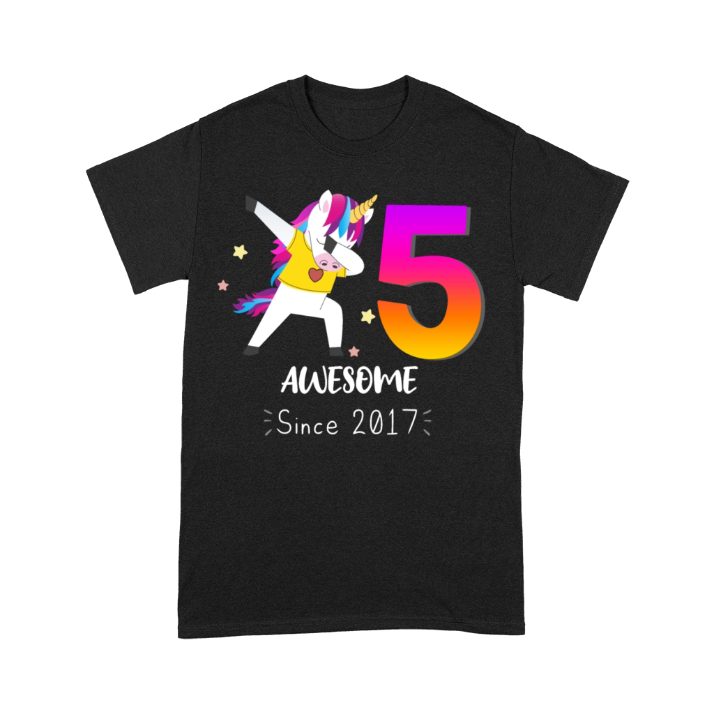 5 Years Old Unicorn Flossing Premium T-shirt