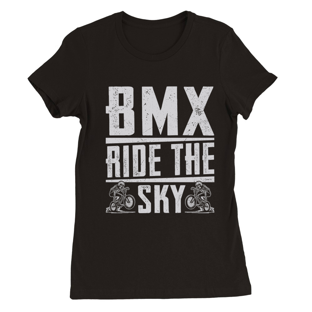 BMX Ride the Sky Premium Womens Crewneck T-shirt