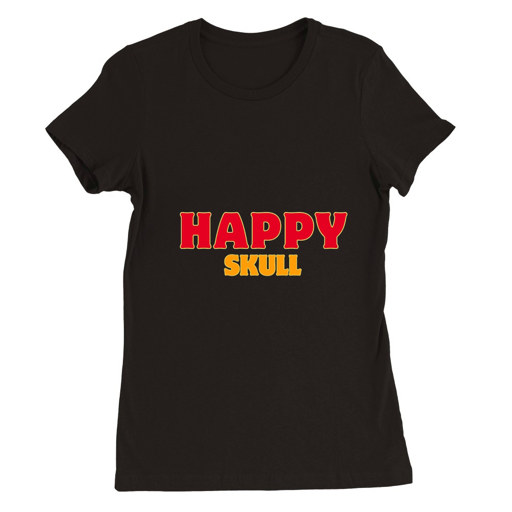 Happy skull Premium Womens Crewneck T-shirt