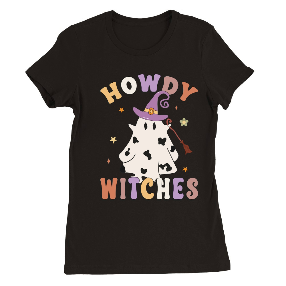 Howdy witches Premium Womens Crewneck T-shirt