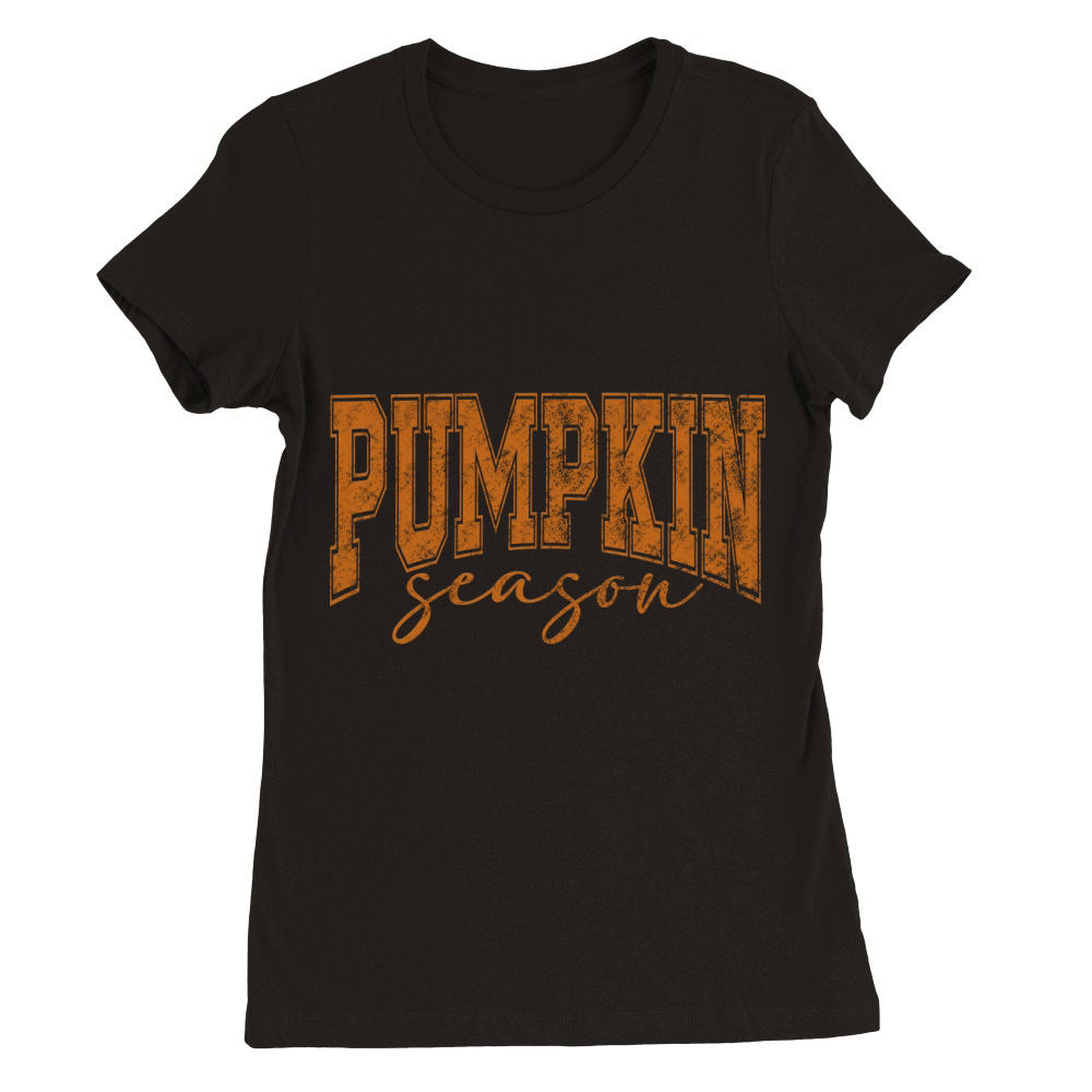 Pumpkin Season Premium Womens Crewneck T-shirt