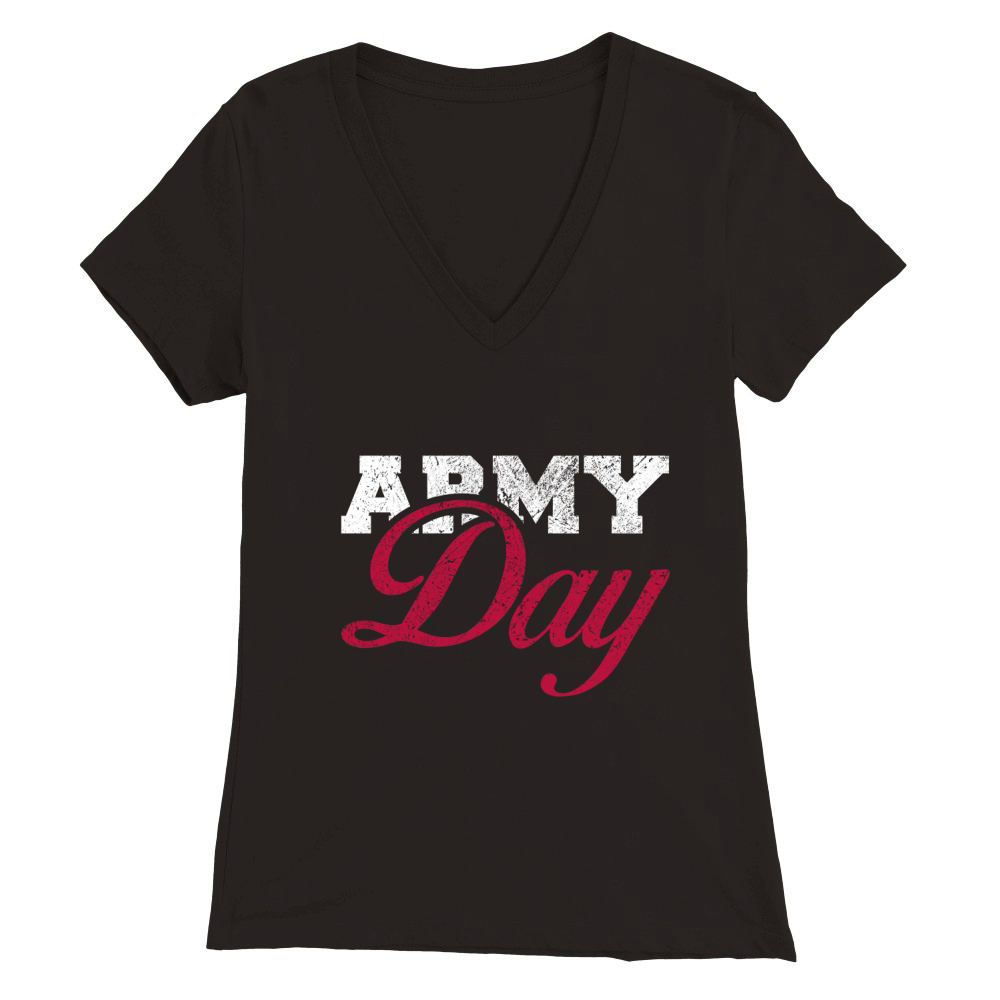 Army day Premium Womens V-Neck T-shirt