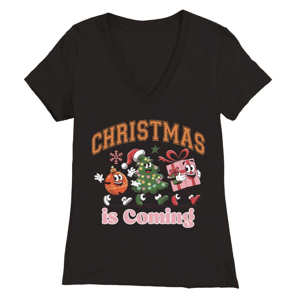 Christmas is Coming 2 Premium Womens V-Neck T-shirt