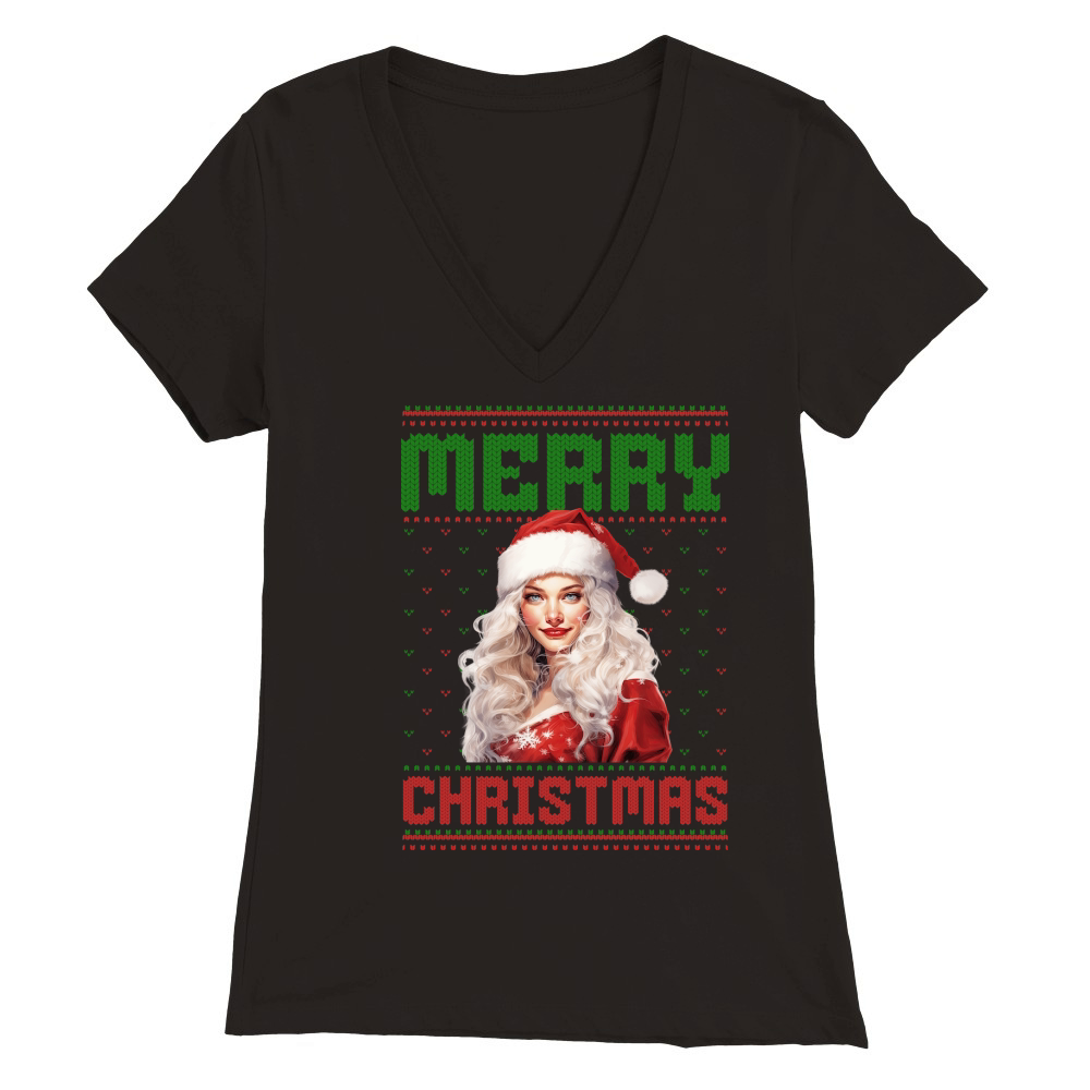 Merry christmas 59 67 Premium Womens V-Neck T-shirt