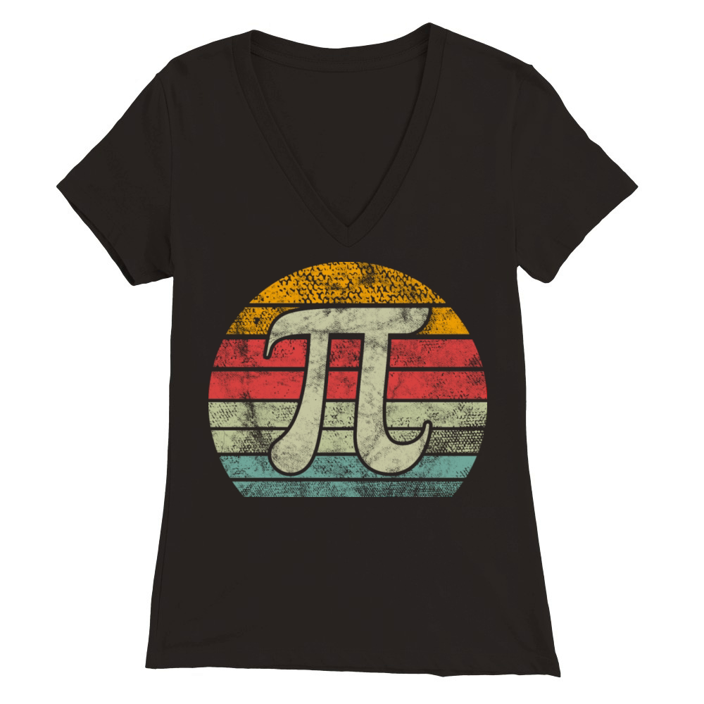 PI Day 2022 Math Lover Mathematics Retro Vintage Premium Womens V-Neck T-shirt
