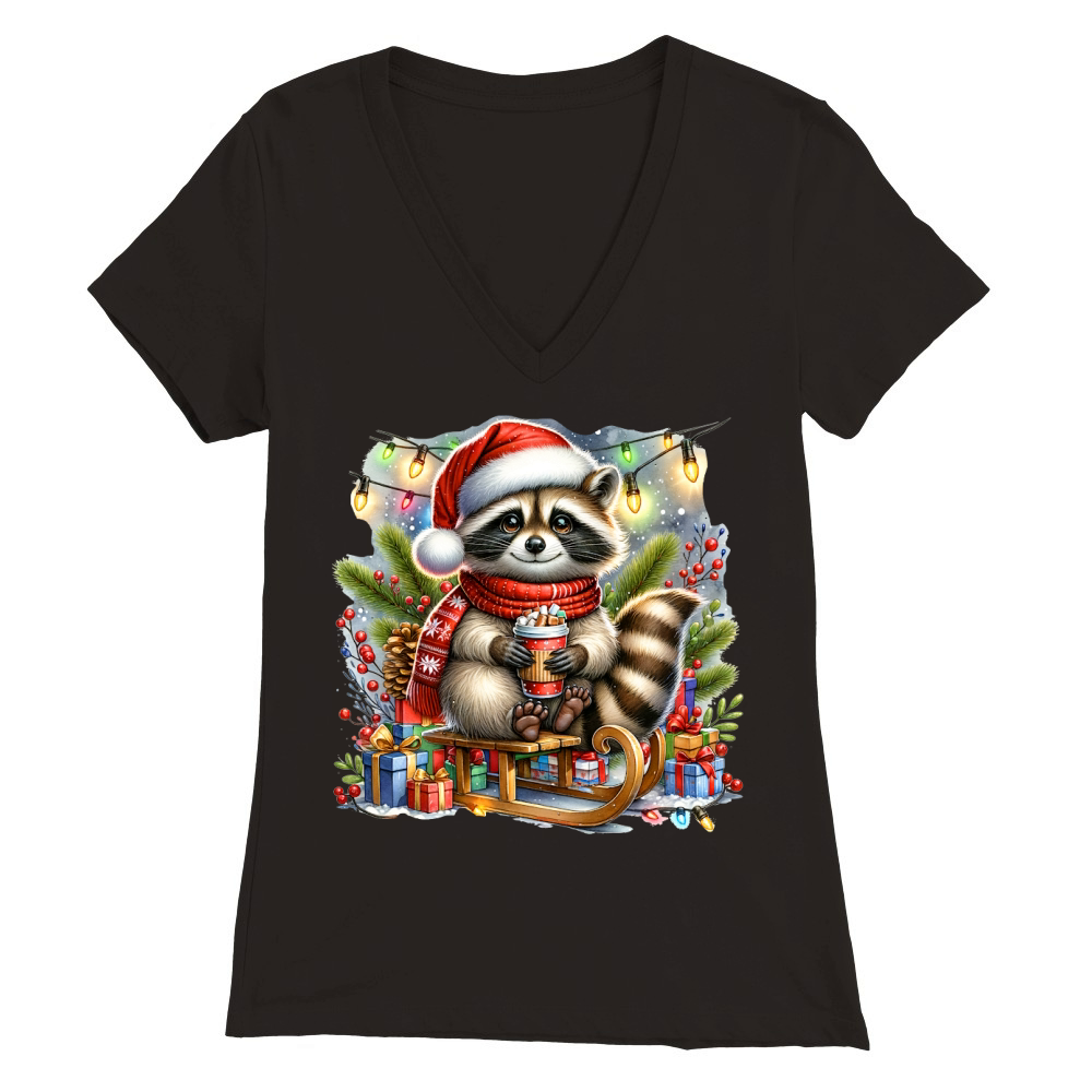 Sorry santa Ive been feral 10 Premium Womens V-Neck T-shirt