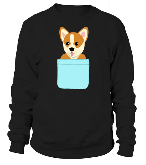 Cute Dog in Pocket Welsh Corgi Pembroke gift Sweatshirt Unisex