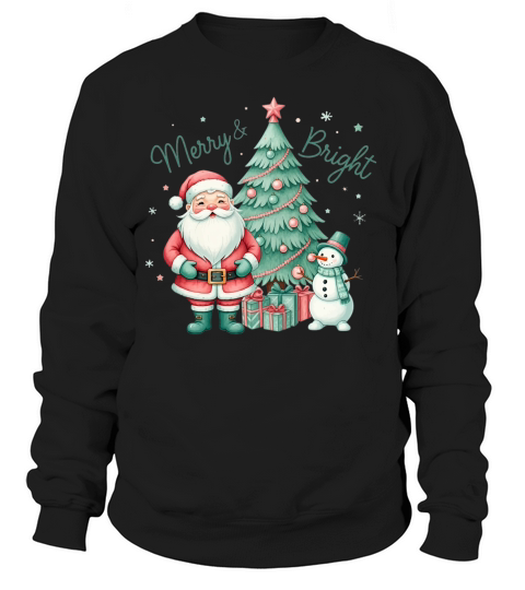 Merry Bright Mint Christmas 02 Sweatshirt Unisex