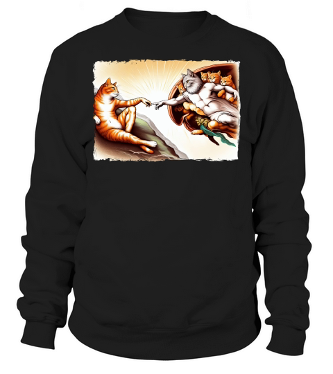 The Creation of Cat Sweatshirt Unisex