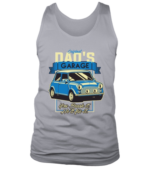 Fathers Day   Vintage Car Dad Tank Top Unisex