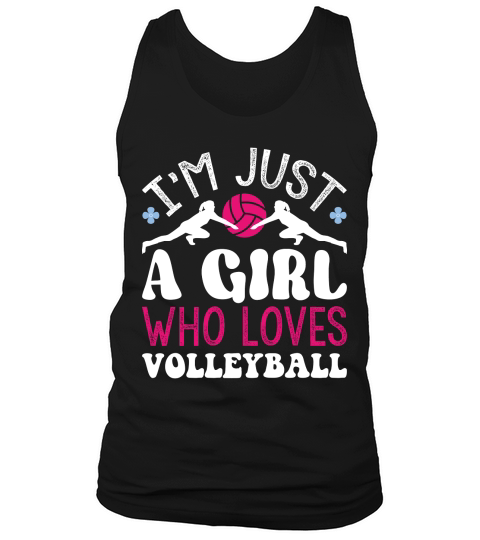 Im Just A Girl Who Loves Volleyball Tank Top Unisex