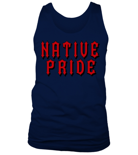 Native Pride Red Black Old English Tank Top Unisex