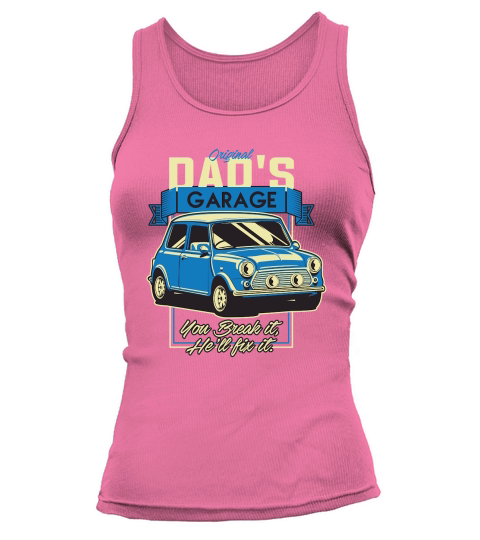 Fathers Day   Vintage Car Dad Tank top Woman