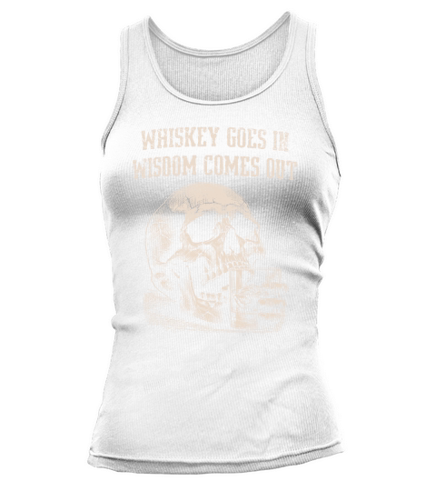 Skull Whiskey Goes In D VintageWhite GR Tank top Woman