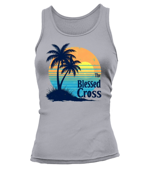The Blessed Cross Vintage Palm Tree Tank top Woman