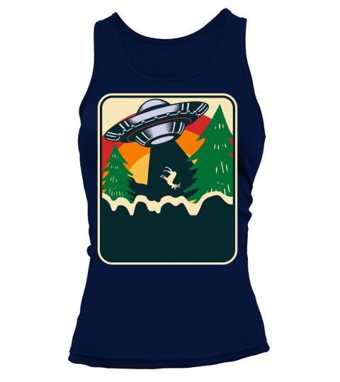 Vintage UFO Alien Deer Tank top Woman