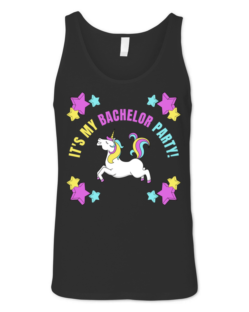 Its My Bachelor Party Unicorn Unisex Jersey Tank