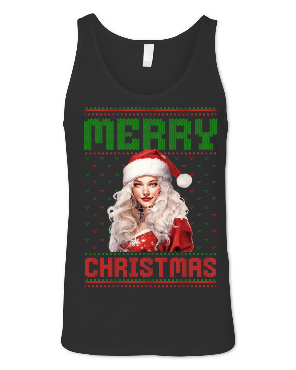 Merry christmas 59 67 Unisex Jersey Tank