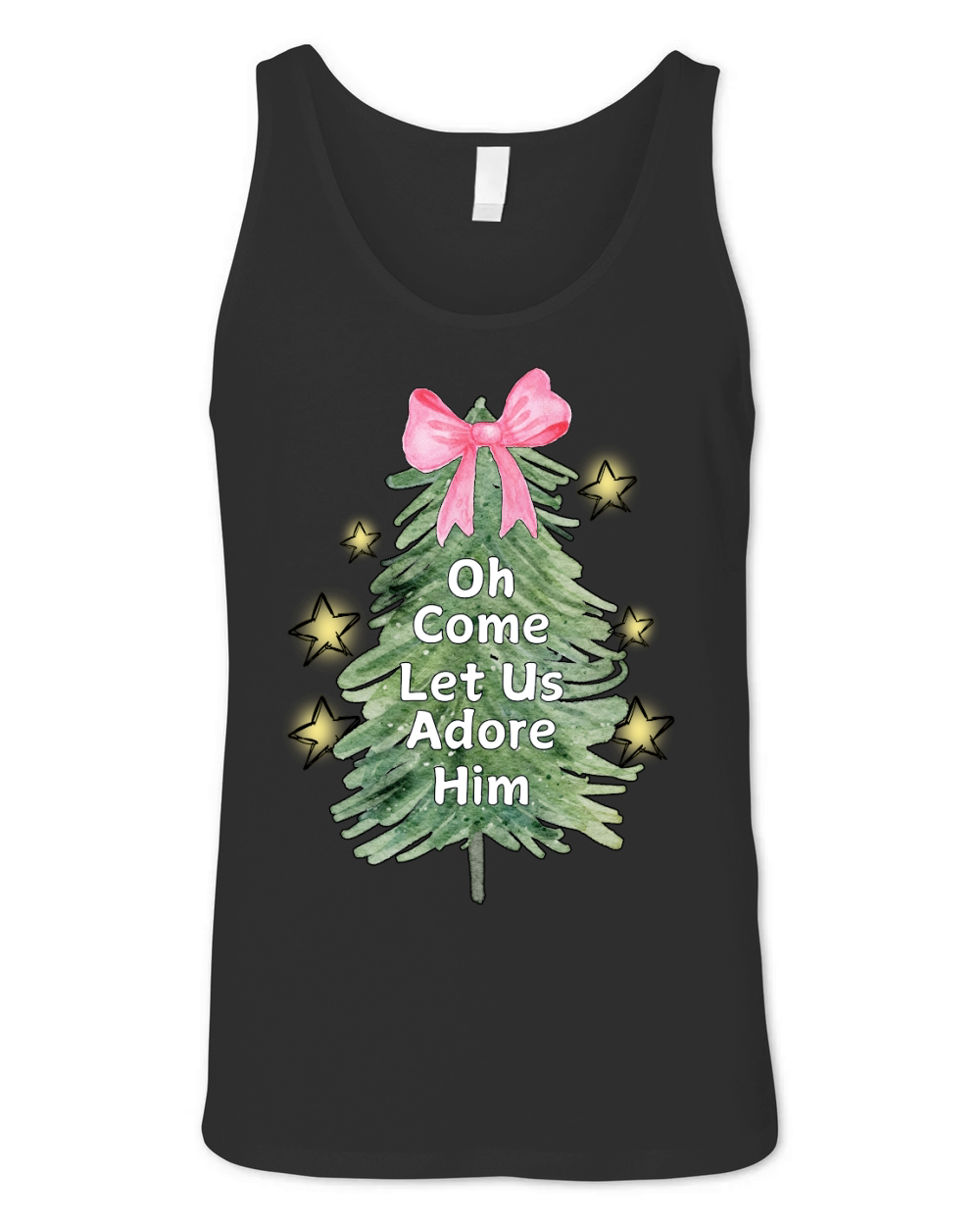 Oh Come Let Us Adore Him Unisex Jersey Tank