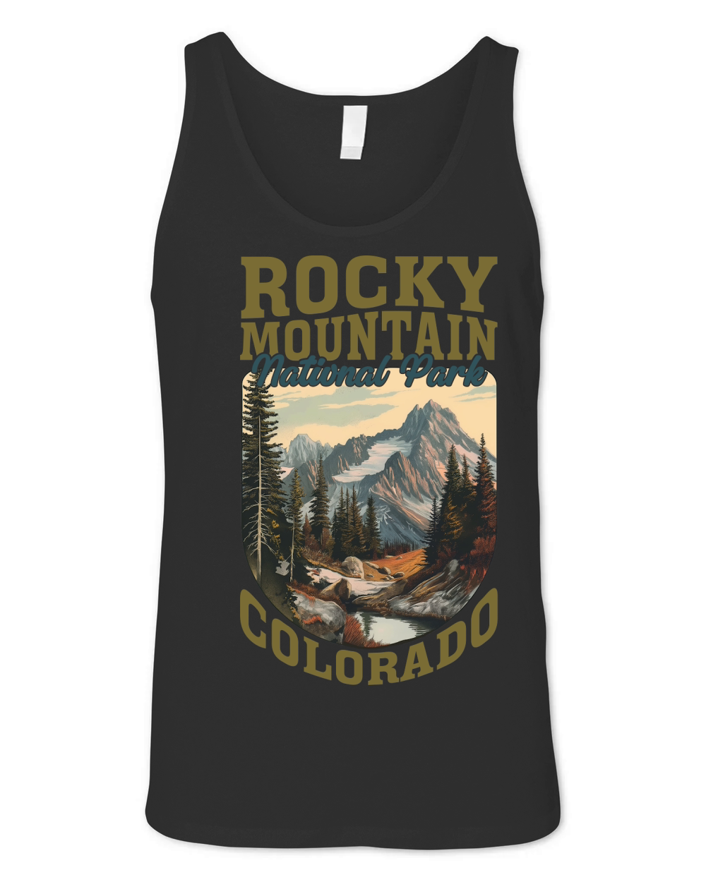 Rocky Mountain National Park Colorado Unisex Jersey Tank