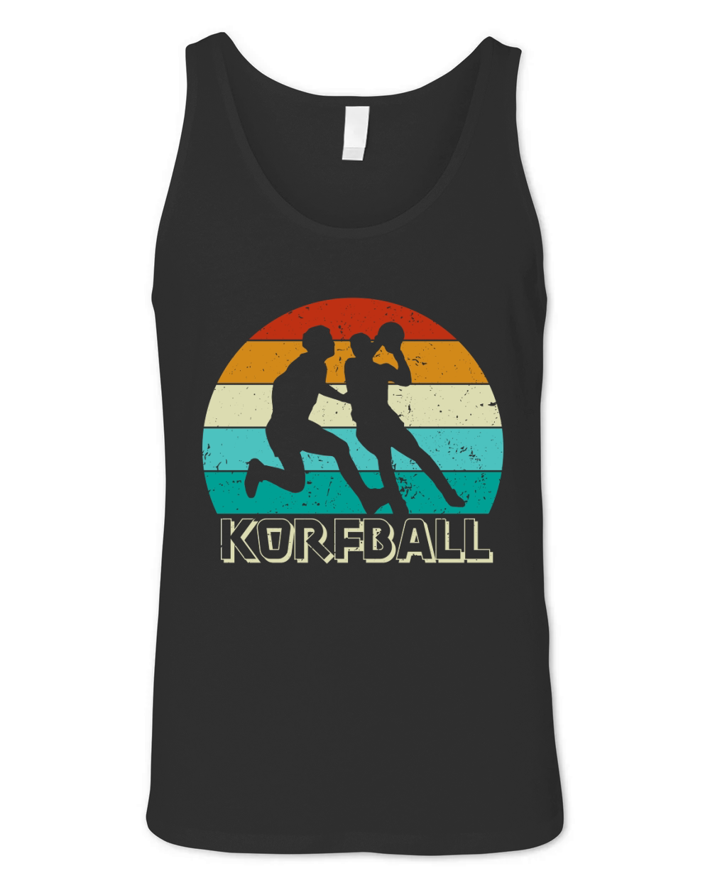 Vintage Retro Korfball Gift for Korfball Lovers and Players Unisex Jersey Tank