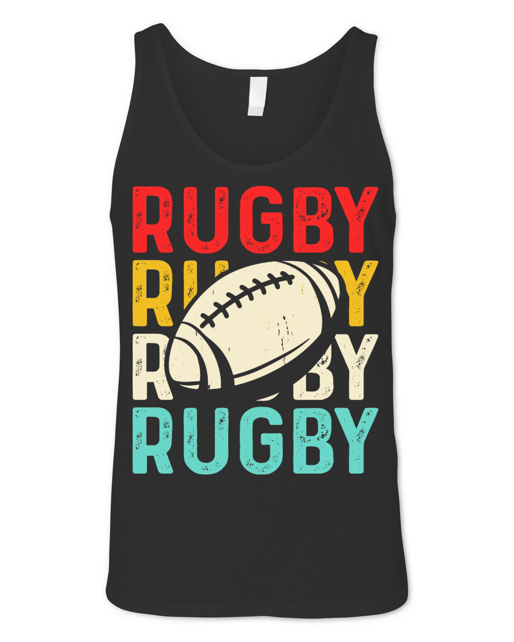 Vintage Rugby Player 3 Unisex Jersey Tank