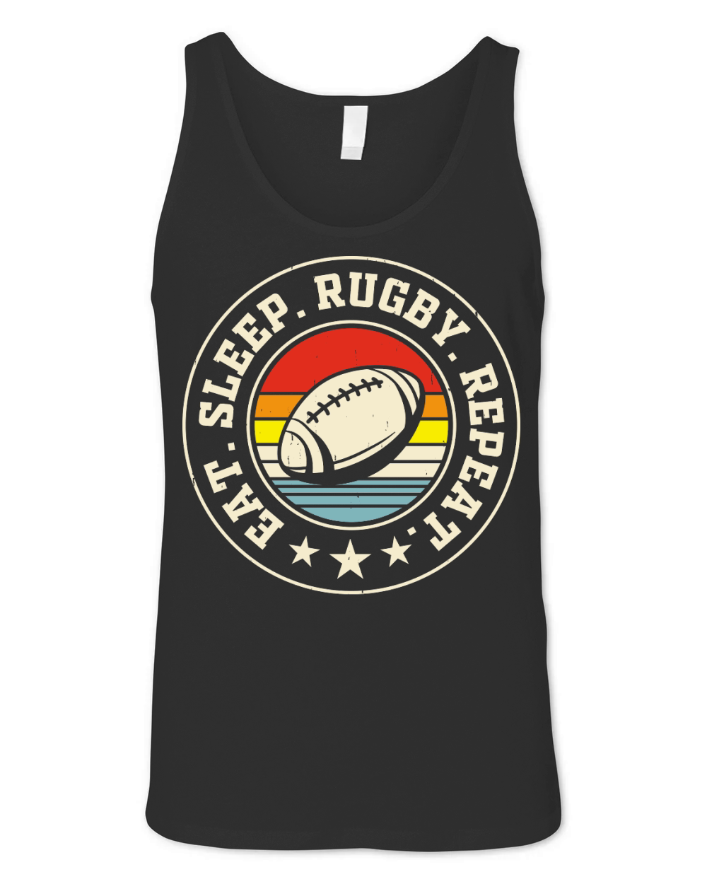 Vintage Rugby Player Unisex Jersey Tank