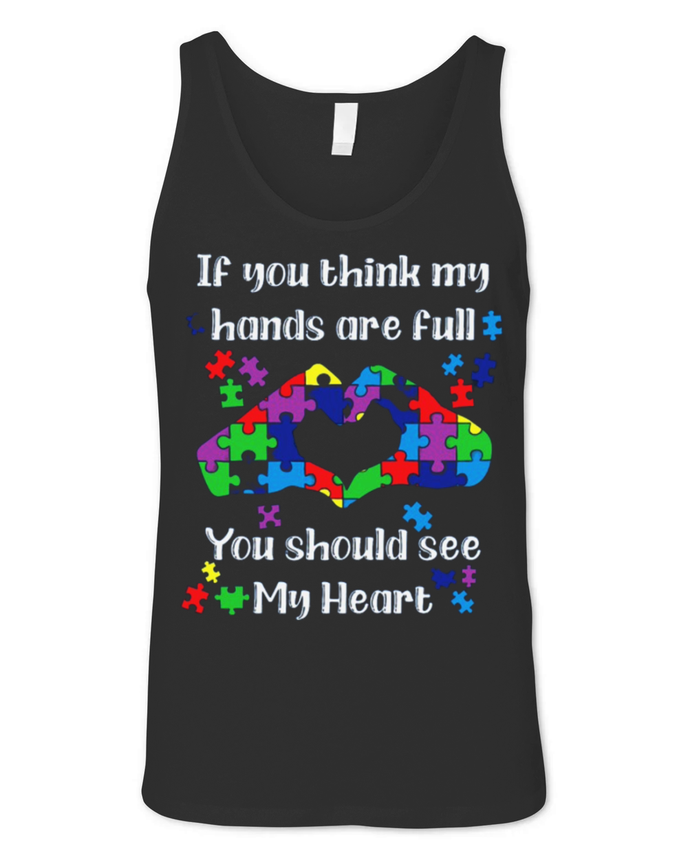 You Should See My Heart - Autism Awareness Unisex Jersey Tank