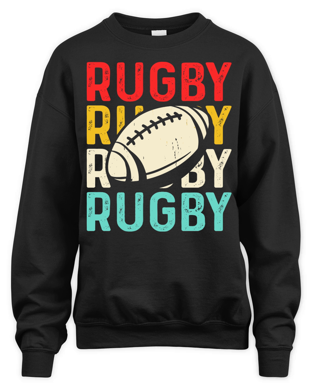 Vintage Rugby Player 3 Unisex Premium Crewneck Sweatshirt