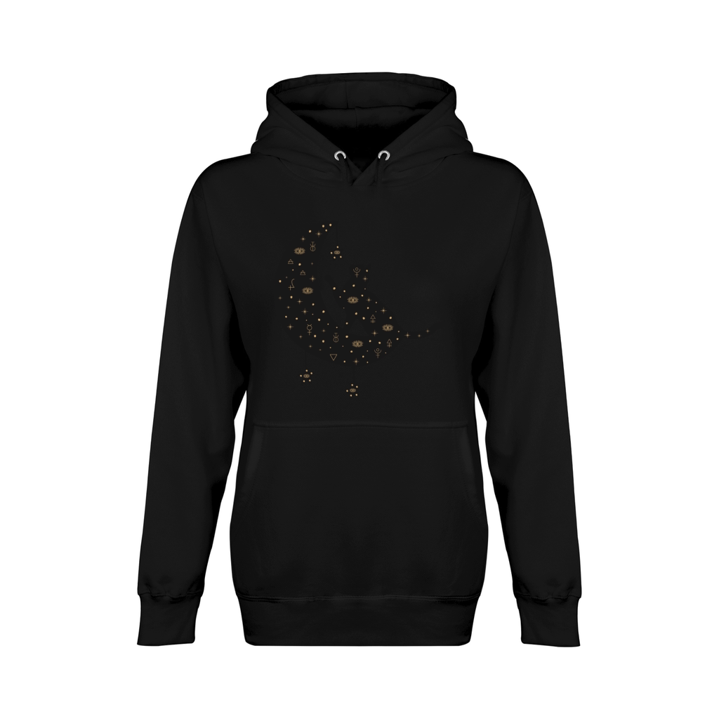 Celestial Cat on Moon Unisex Premium Pullover Hoodie