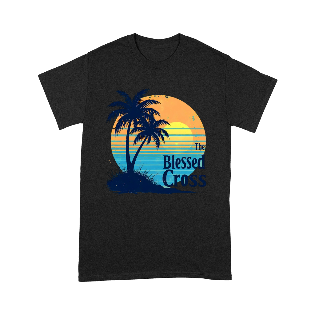 The Blessed Cross Vintage Palm Tree Unisex T-Shirt