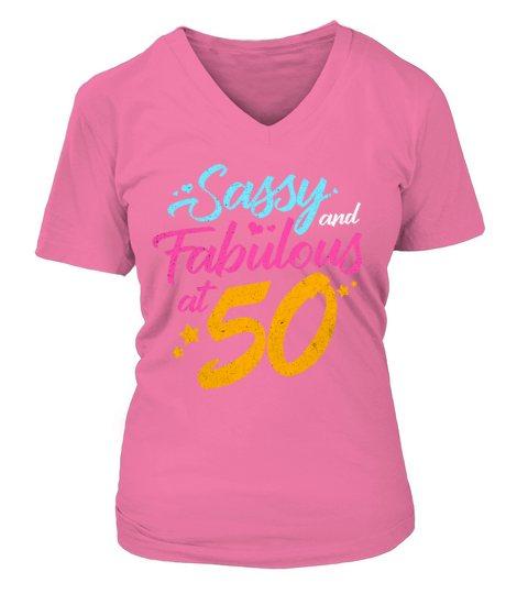 Birthday 50th V-neck T-Shirt Woman