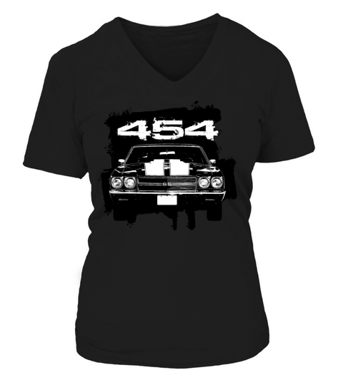 Muscle Car Front V-neck T-Shirt Woman