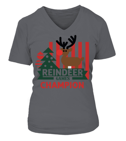 Reindeer Games Champion V-neck T-Shirt Woman