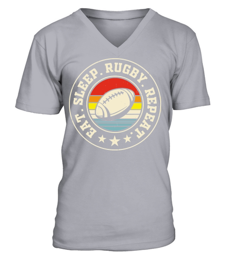 Vintage Rugby Player V-Neck T-shirt