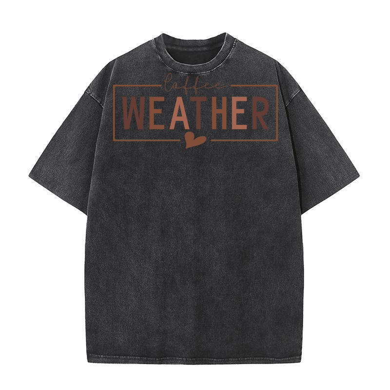Coffee weather 2 Washed T-Shirt