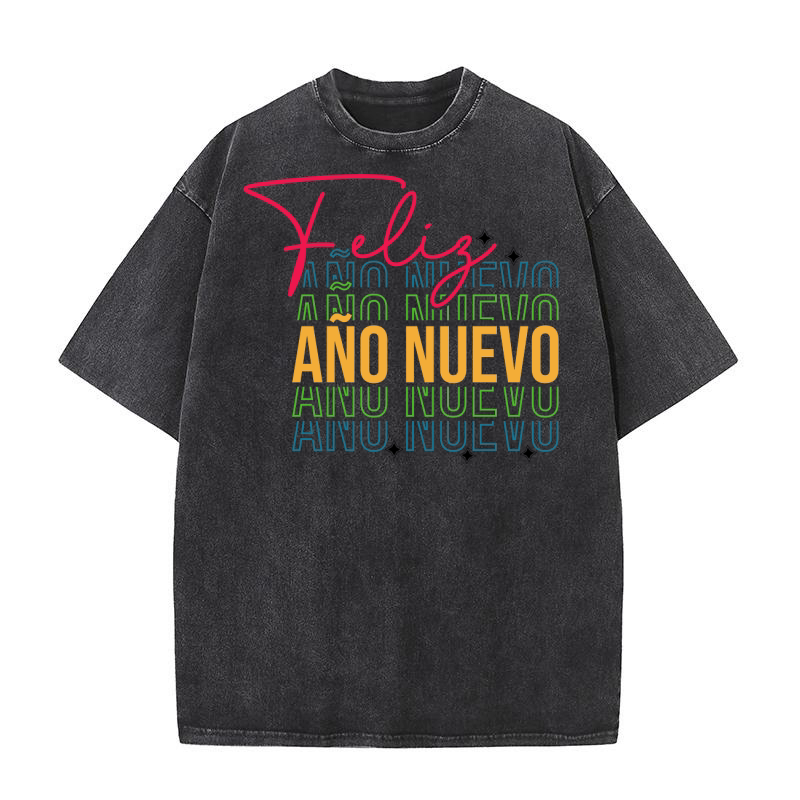 Felis ano nuevo Washed T-Shirt