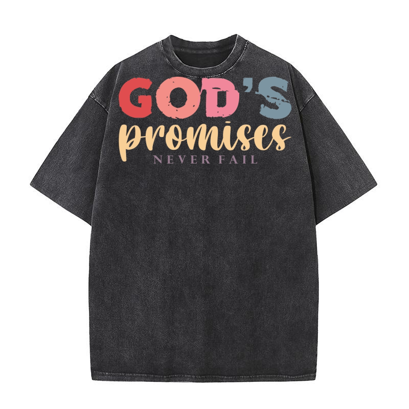 Gods Promises Never Fail Washed T-Shirt