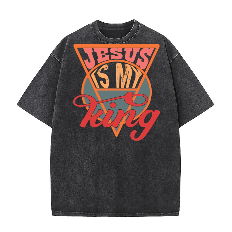 Jesus is my king Washed T-Shirt